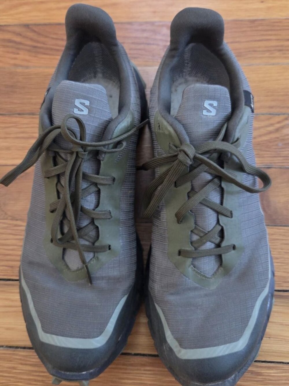 Salomon Alphacross 5 GORE-TEX Trail Running Shoes Men size 8.5, Olive